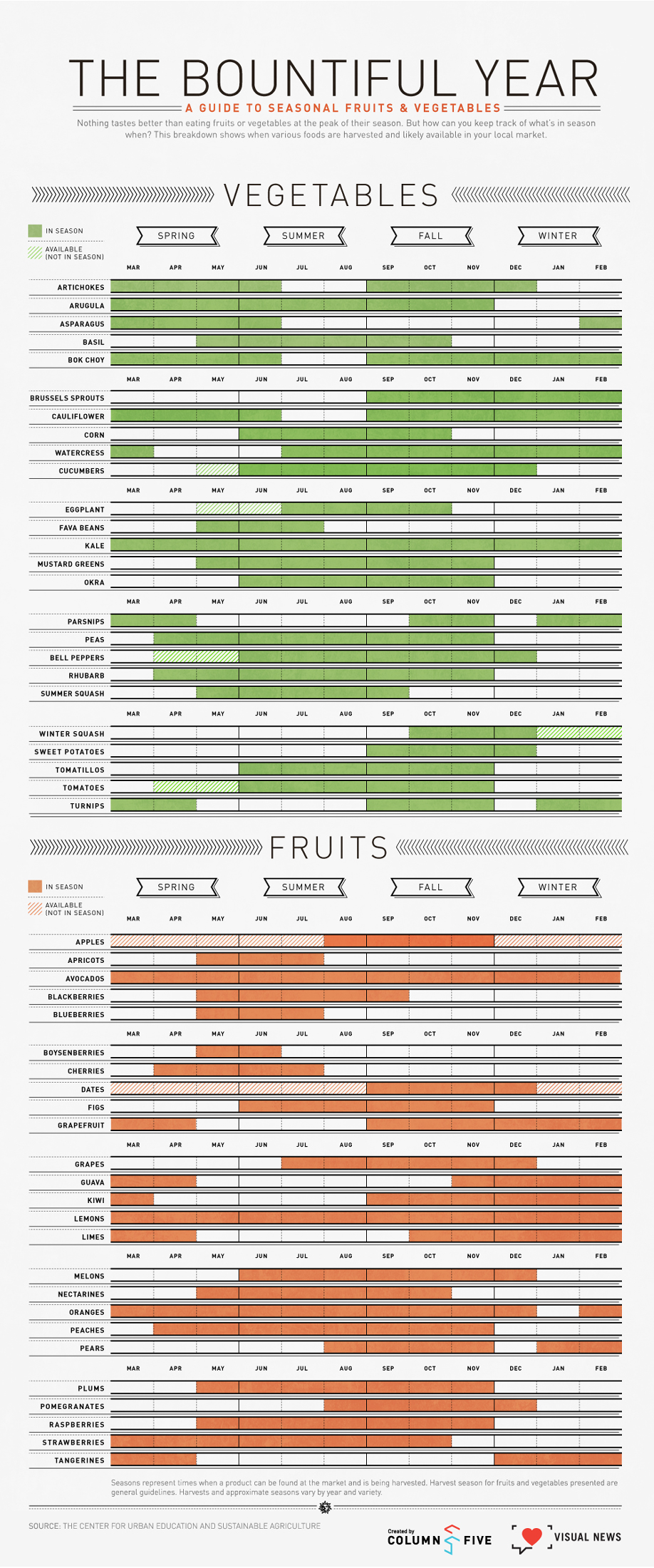 Seasonal Fruits & Vegetables