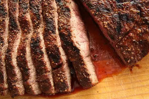 sliced steak