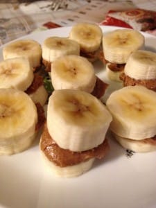 Banana Almond Butter Bites