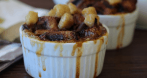 Paleo Breakfast Ideas - Cinnamon Banana Waffle Chocolate Chip Bread Pudding