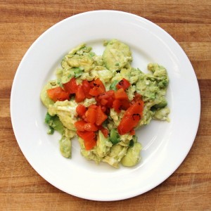 Paleo Breakfast Ideas - Eggs with Avocado and Salsa