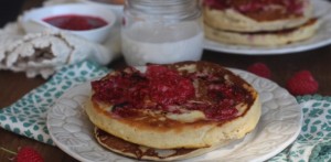 Paleo Breakfast Ideas - Lemon Raspberry Pancakes
