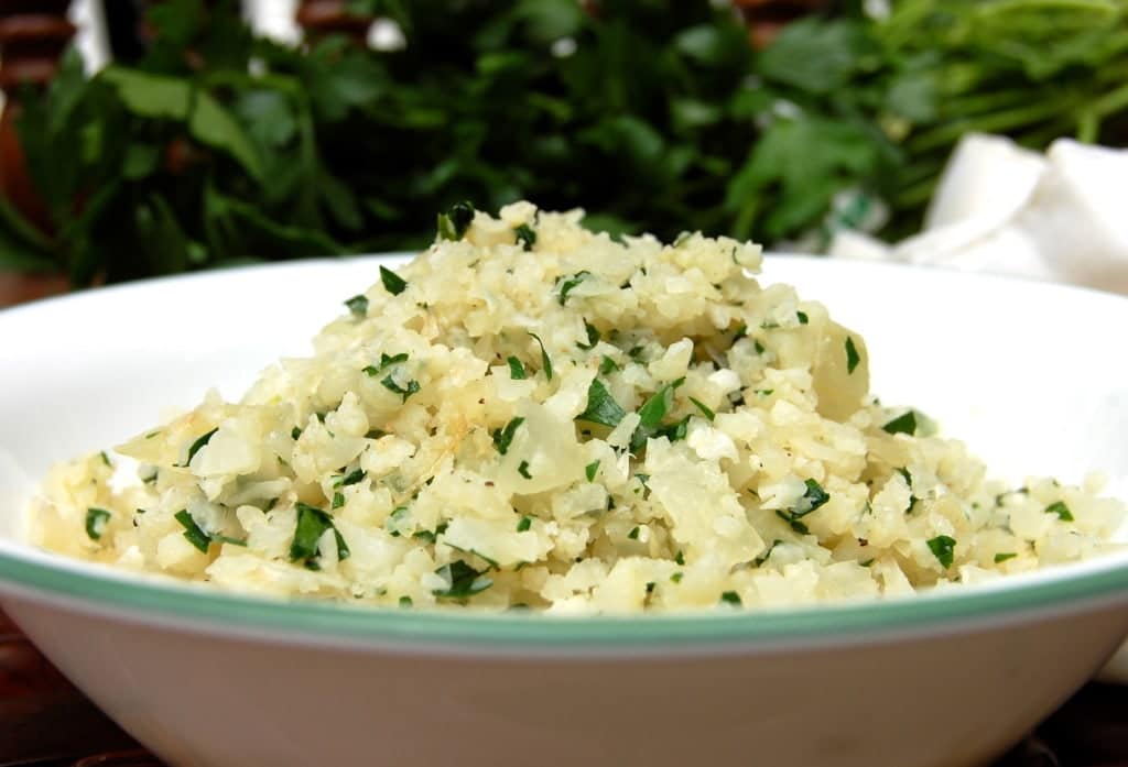 Garlic And Herb Cauliflower Rice