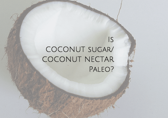 coconut nectar paleo