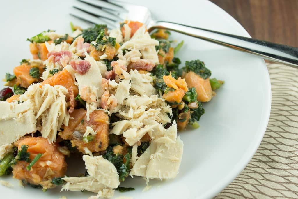 Turkey Bowl with Kale and Sweet Potatoes