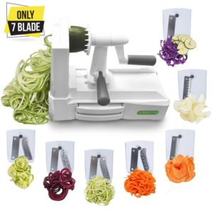 Vegetable Spiralizer with 5 Stainless Steel Blades Best Veggie