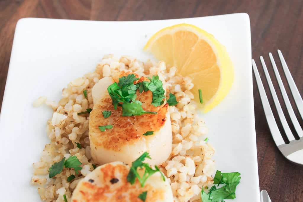 scallops-and-cauliflower-rice