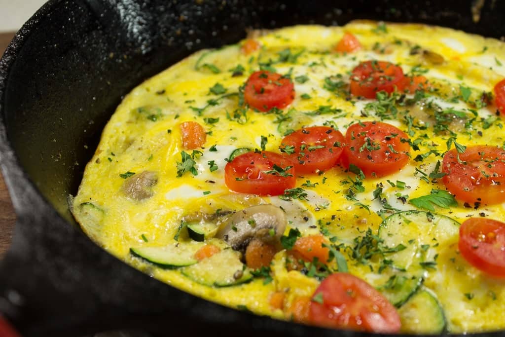 open-faced-veggie-omelet
