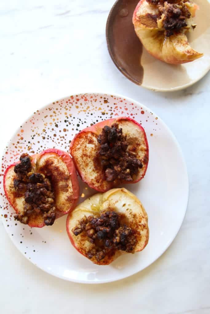 baked-apples-on-polka-dot-plate