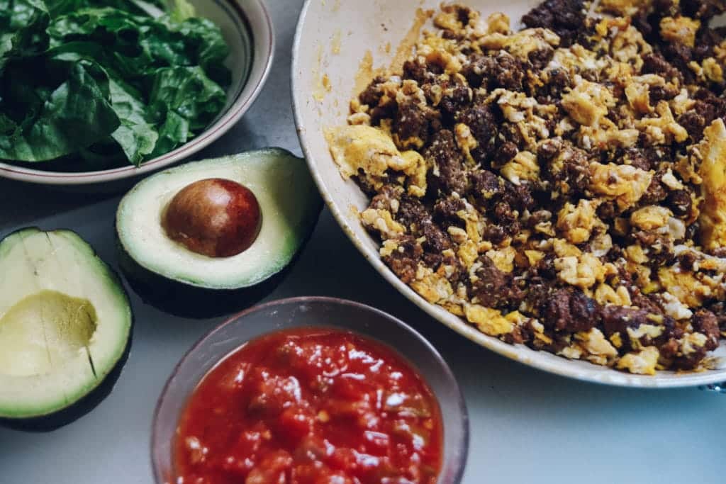 taco-scramble-lettuce-avocado-salsa