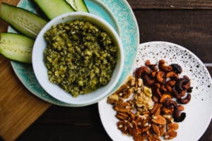olive tapenade cucumbers nuts