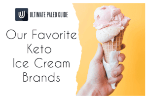 keto ice cream cone in hand