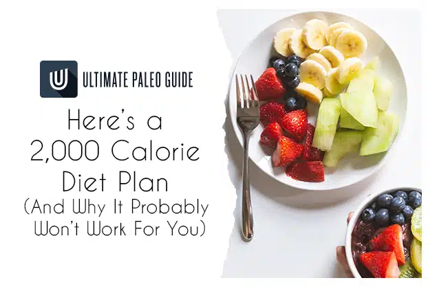 2000 calorie meal plan sheet