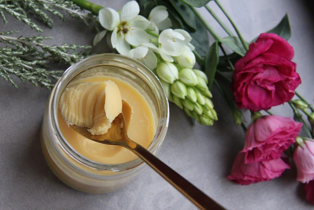 ghee with flowers