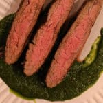 grilled flank steak with chimichurri